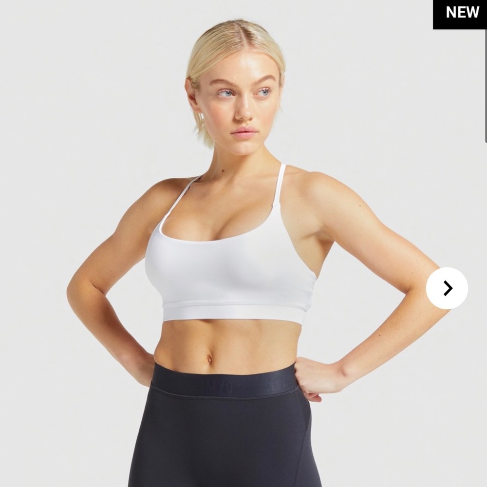**SOLD** NWT Small Gymshark Focus Bralette White